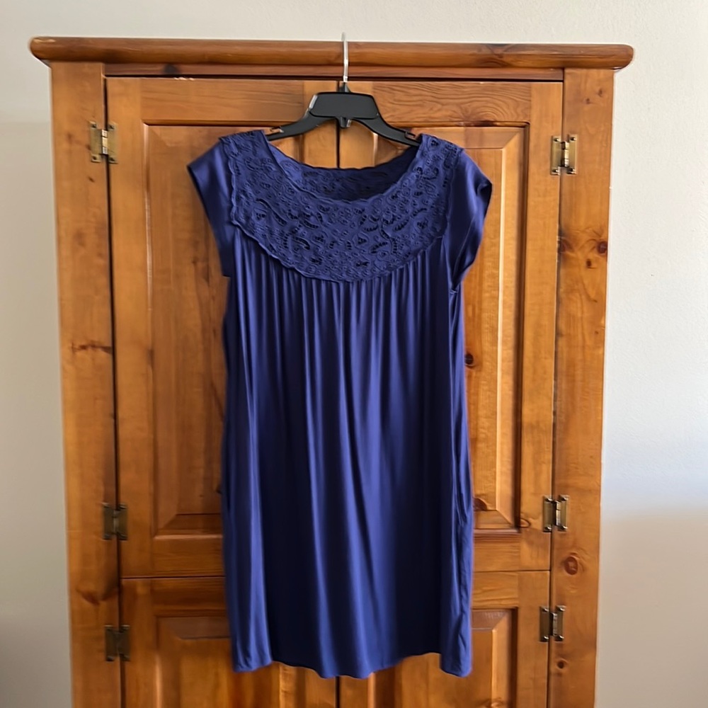 Carolina Belle blue cap sleeve dress Med